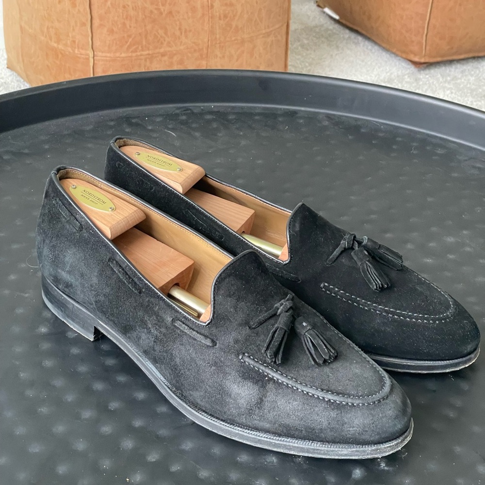 Suede Tassel Loafers